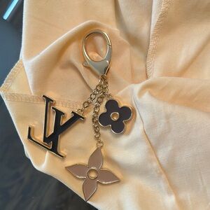 Louis Vuitton Gold and Black Keychain